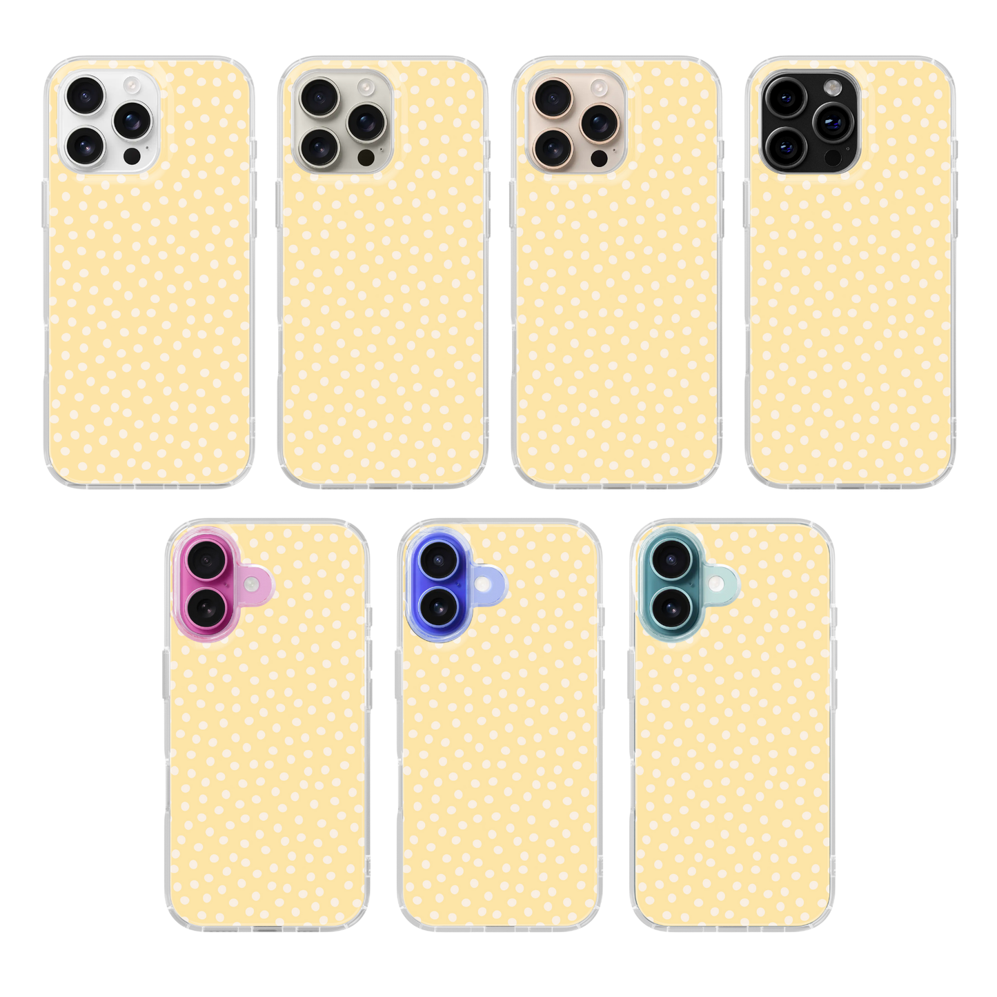 Banana Whispers Dots Clear Case Insert