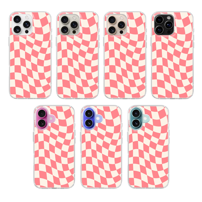 Rose All Day Wavy Checkers II Clear Case Insert