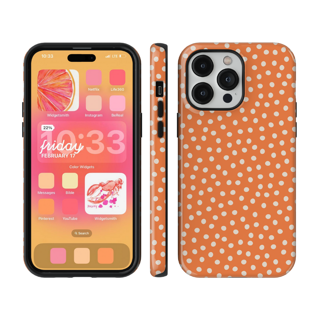 Tangerine Dots Phone Case