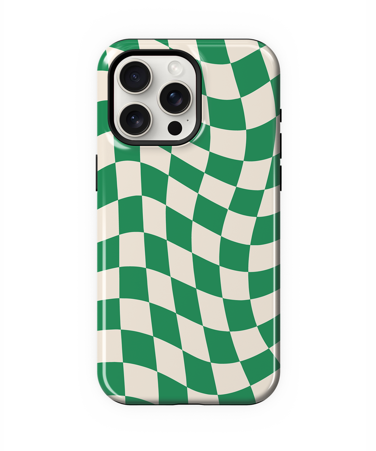 Emerald City Wavy Checkers II Phone Case