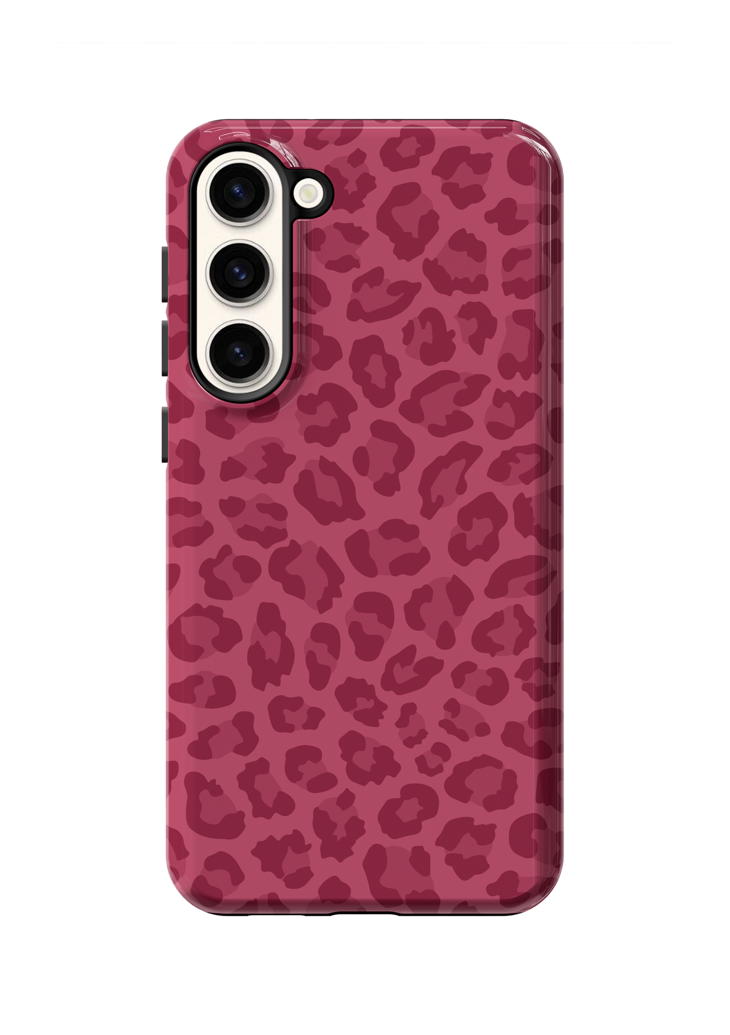 Black Cherry Leopard Phone Case