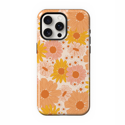 Orange Summer Blooms Phone Case