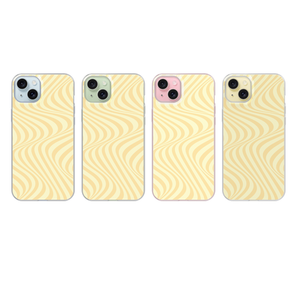 Banana Whispers Swirls Clear Case Insert