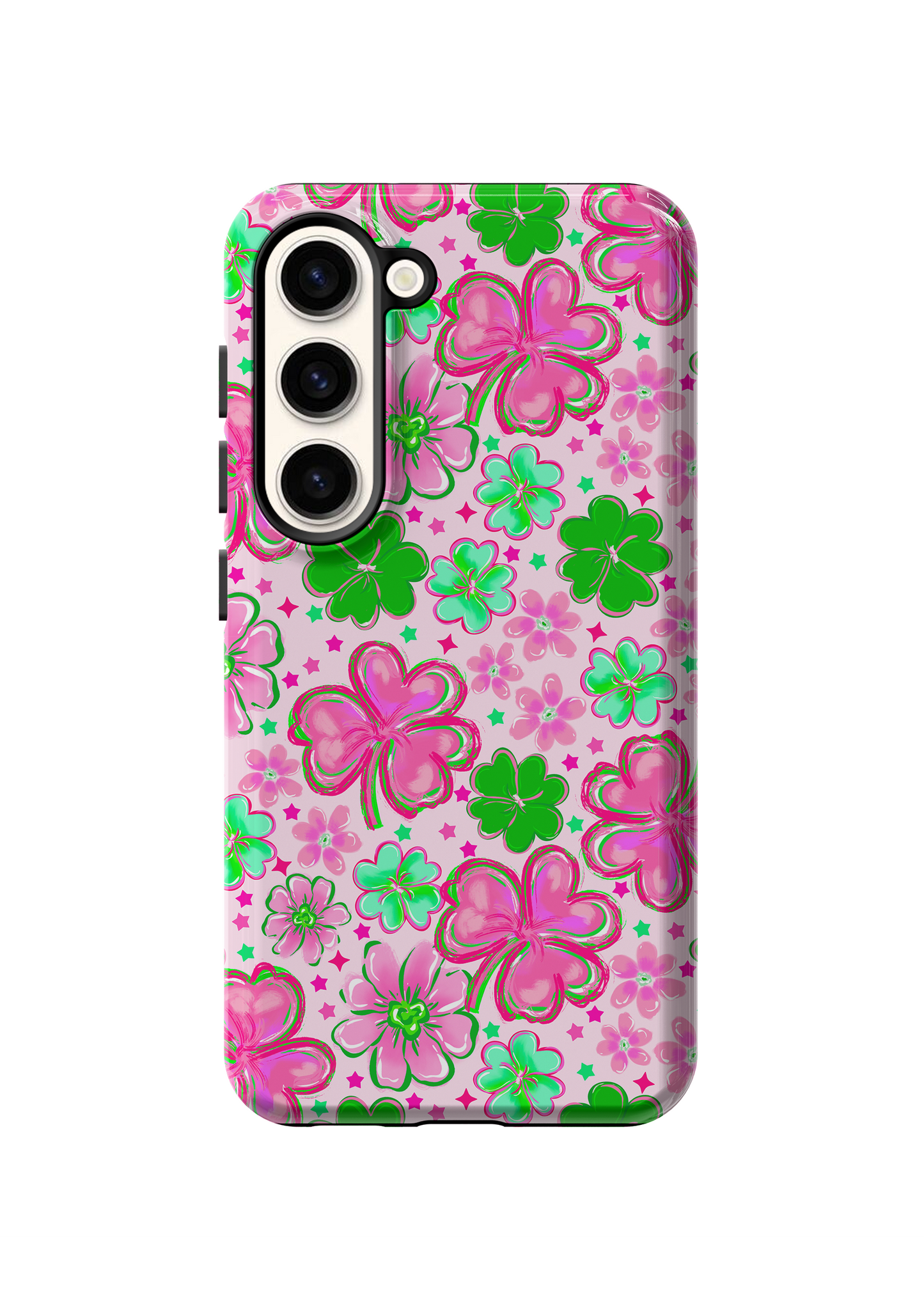 Pink Four-Leaf Frenzy Phone Case