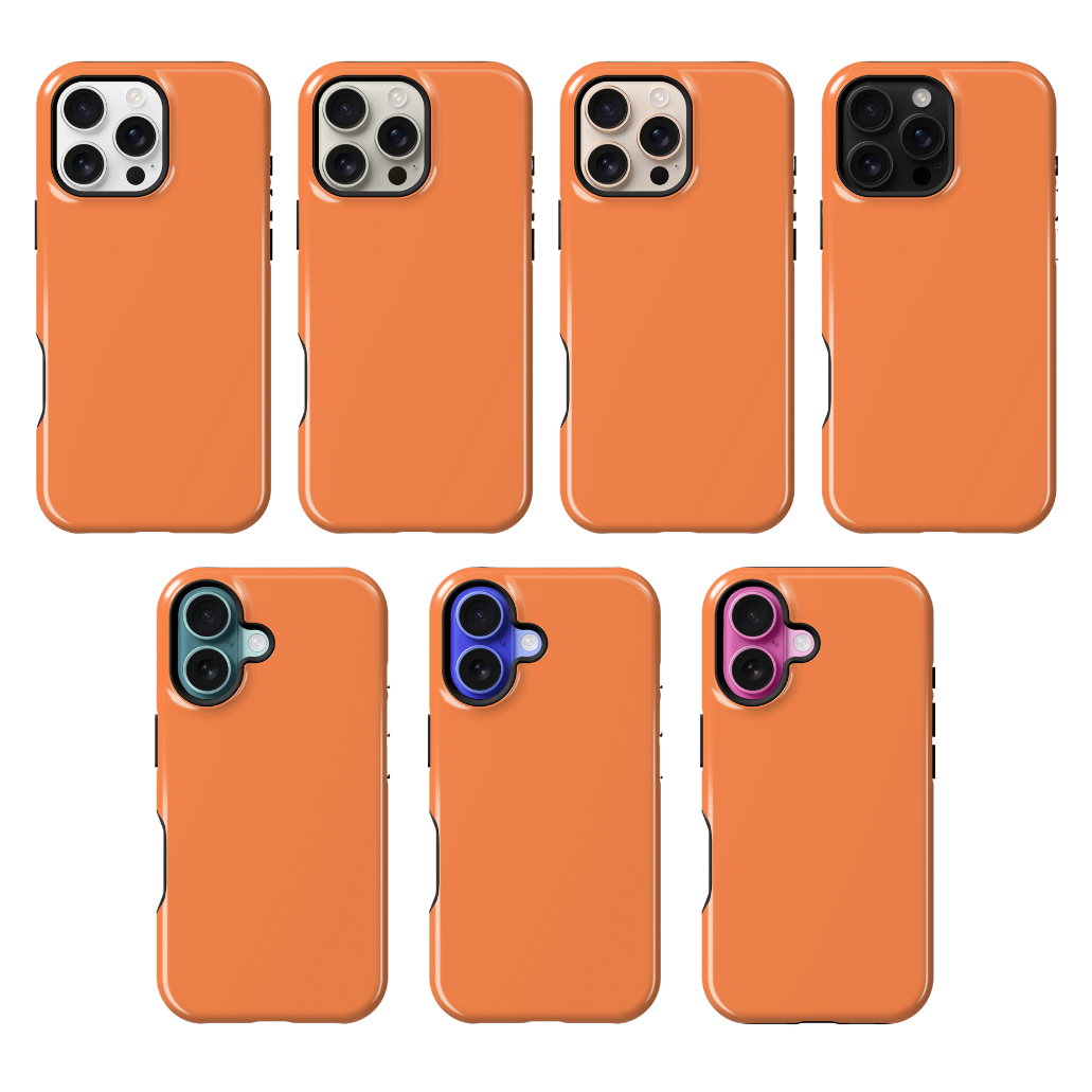 Tangerine Solids Phone Case