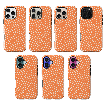 Tangerine Dots Phone Case