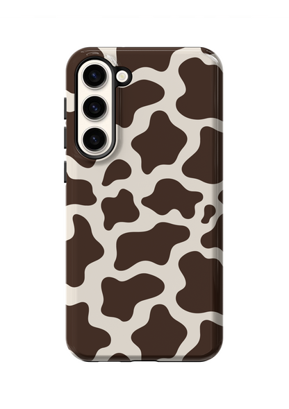 Espresso Cow Print Phone Case