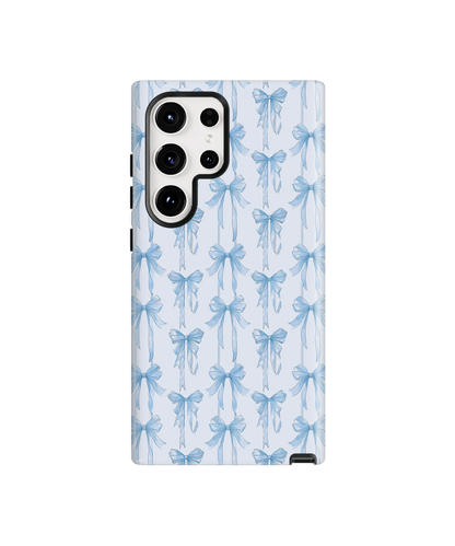 Blue Blushing Bows Phone Case