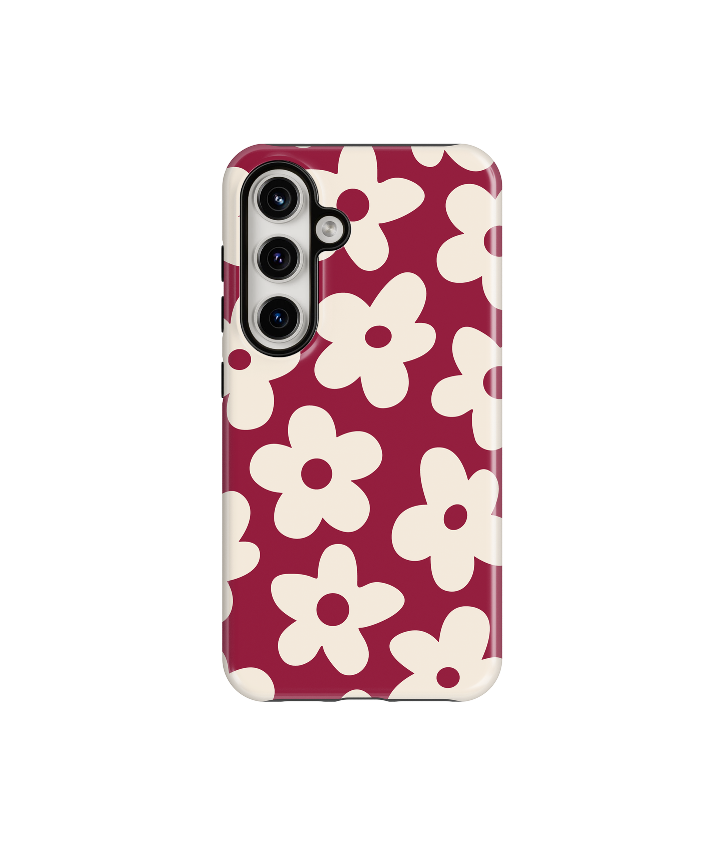 Black Cherry Big Blooms Phone Case