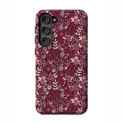 Merlot Meadow (Dark) Galaxy Case