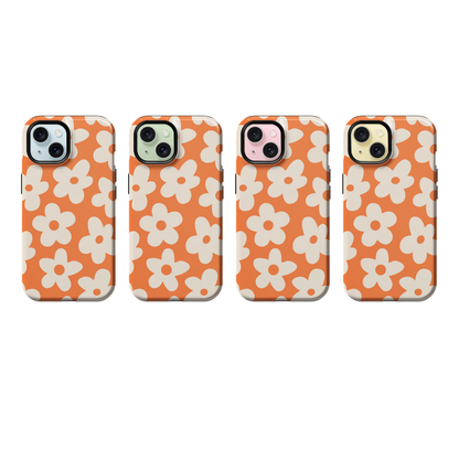 Tangerine Big Blooms Phone Case