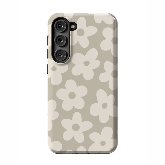 Taupe Big Blooms Galaxy Case