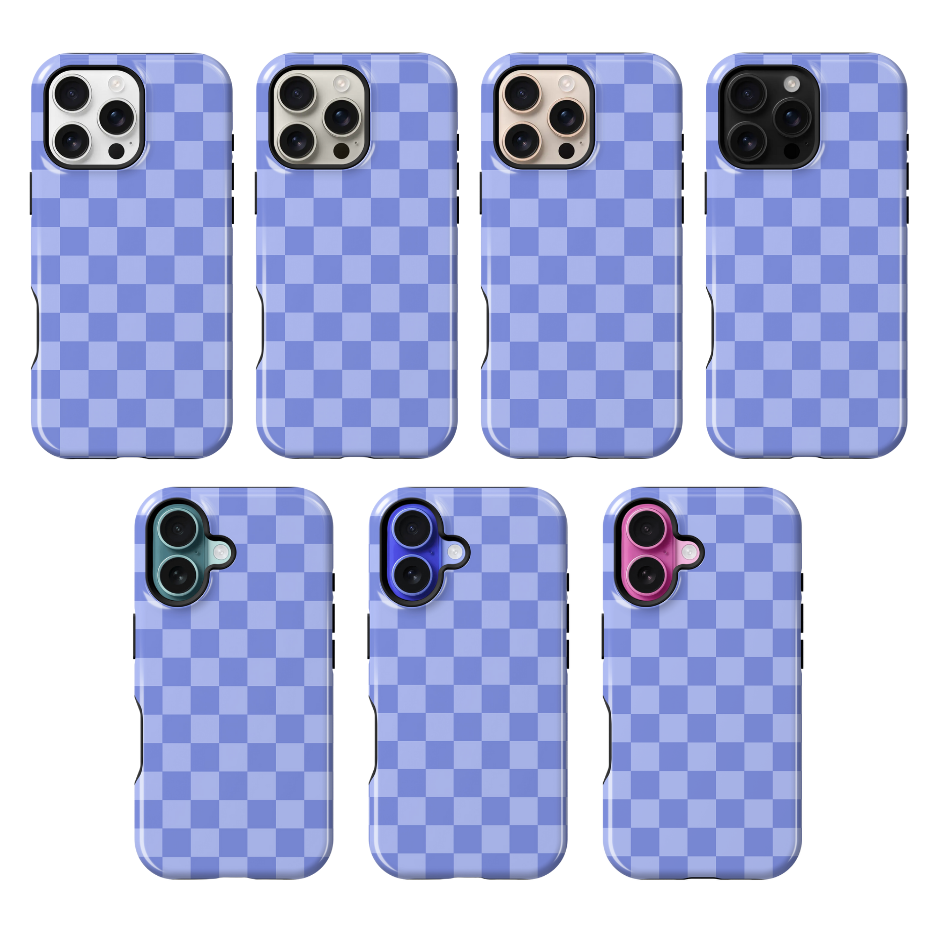 Bluebell Checkers Phone Case