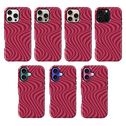 Black Cherry Swirls Phone Case