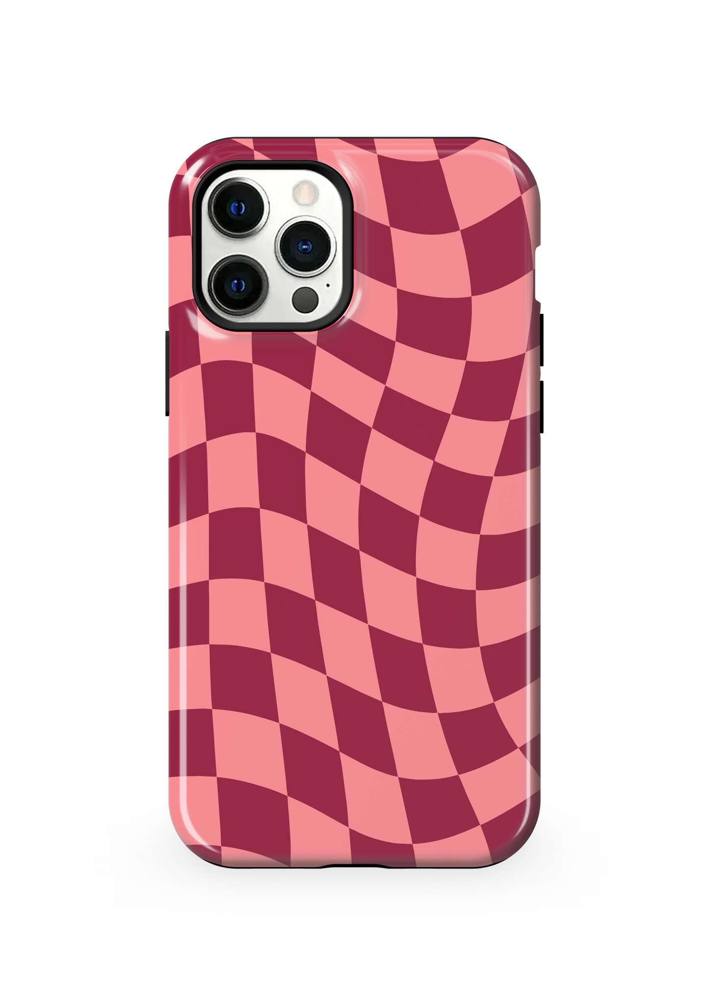 Love Wavy Checkers Phone Case