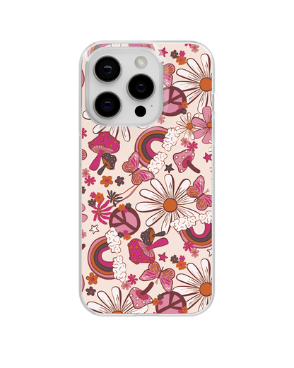 Cream Flower Child Clear Case Insert