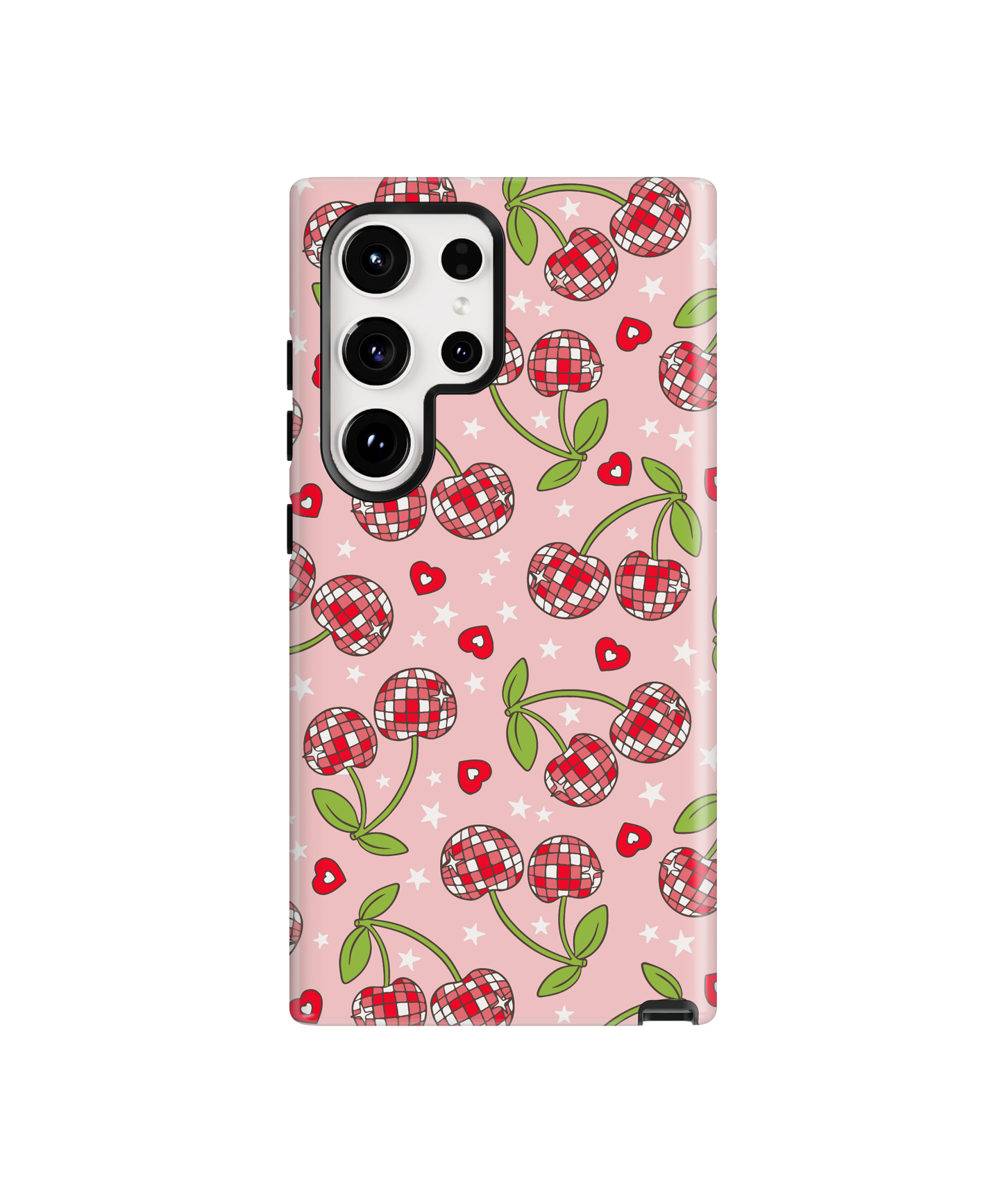 Pink & Red Disco Cherries Phone Case