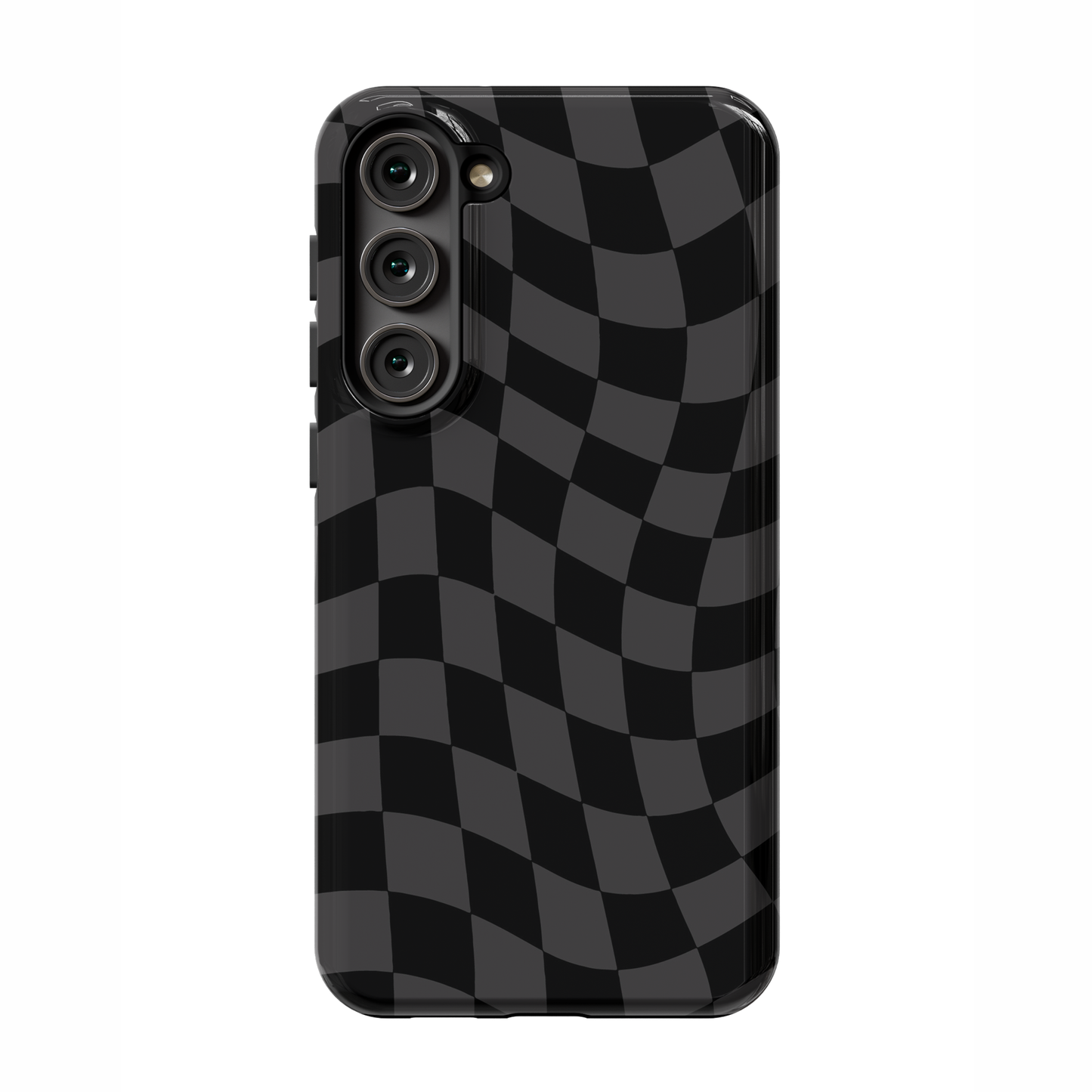 Onyx Wavy Checkers Galaxy Case