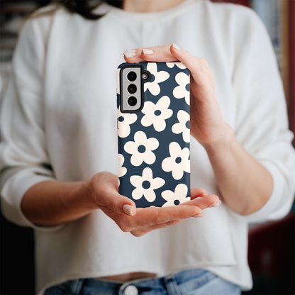 Midnight Big Blooms Galaxy Case