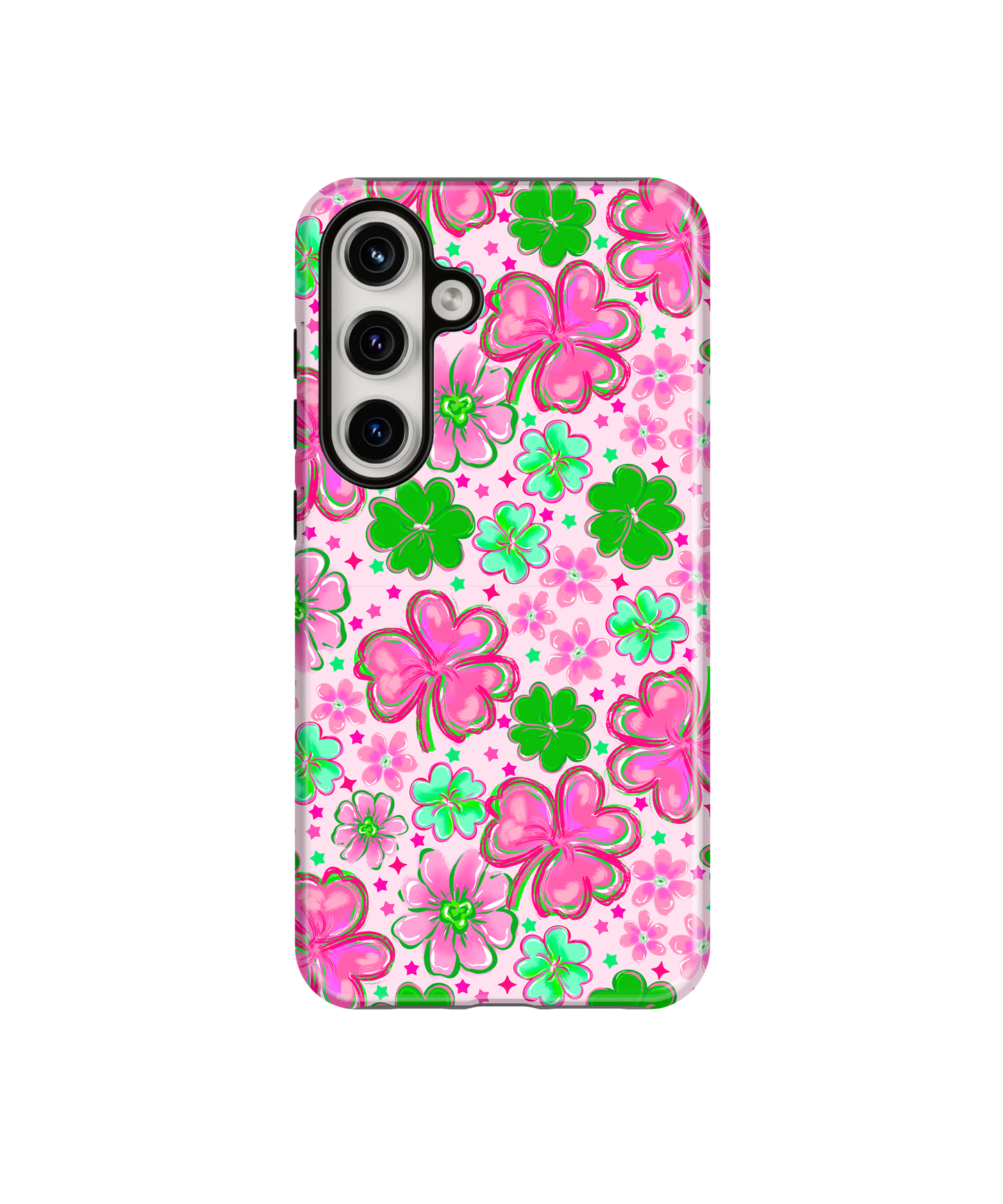 Pink Four-Leaf Frenzy Phone Case