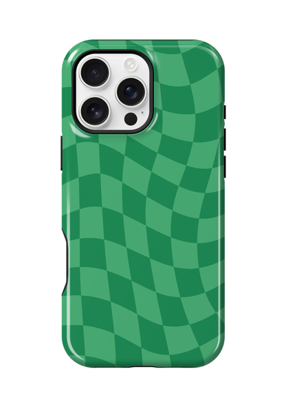 Emerald City Wavy Checkers Phone Case