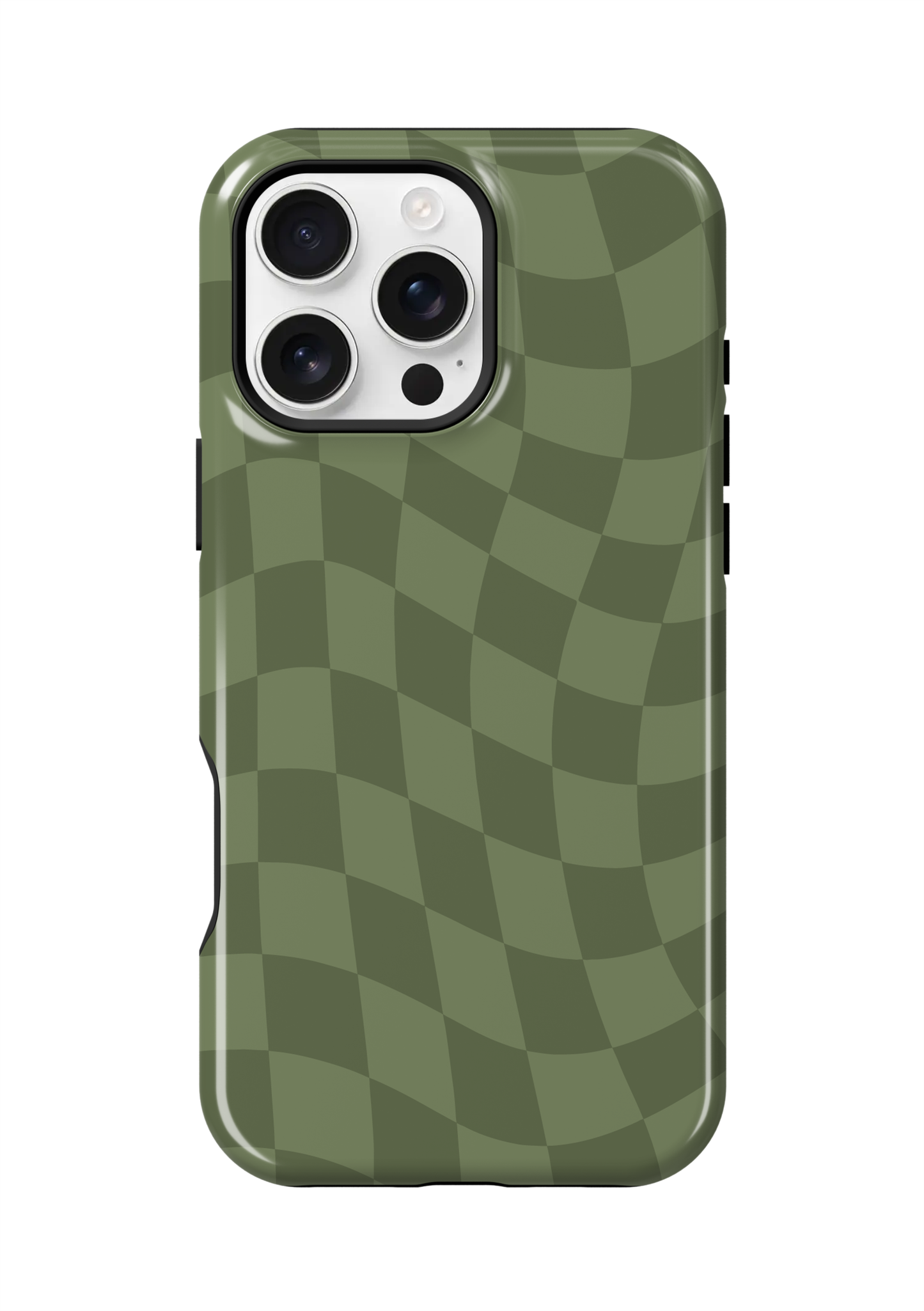 Moss Wavy Checkers Phone Case