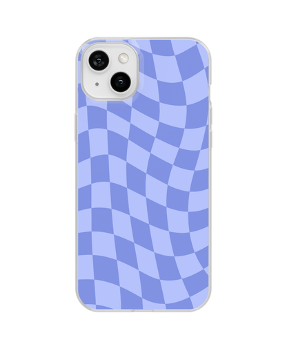 Bluebell Wavy Checkers Clear Case Insert