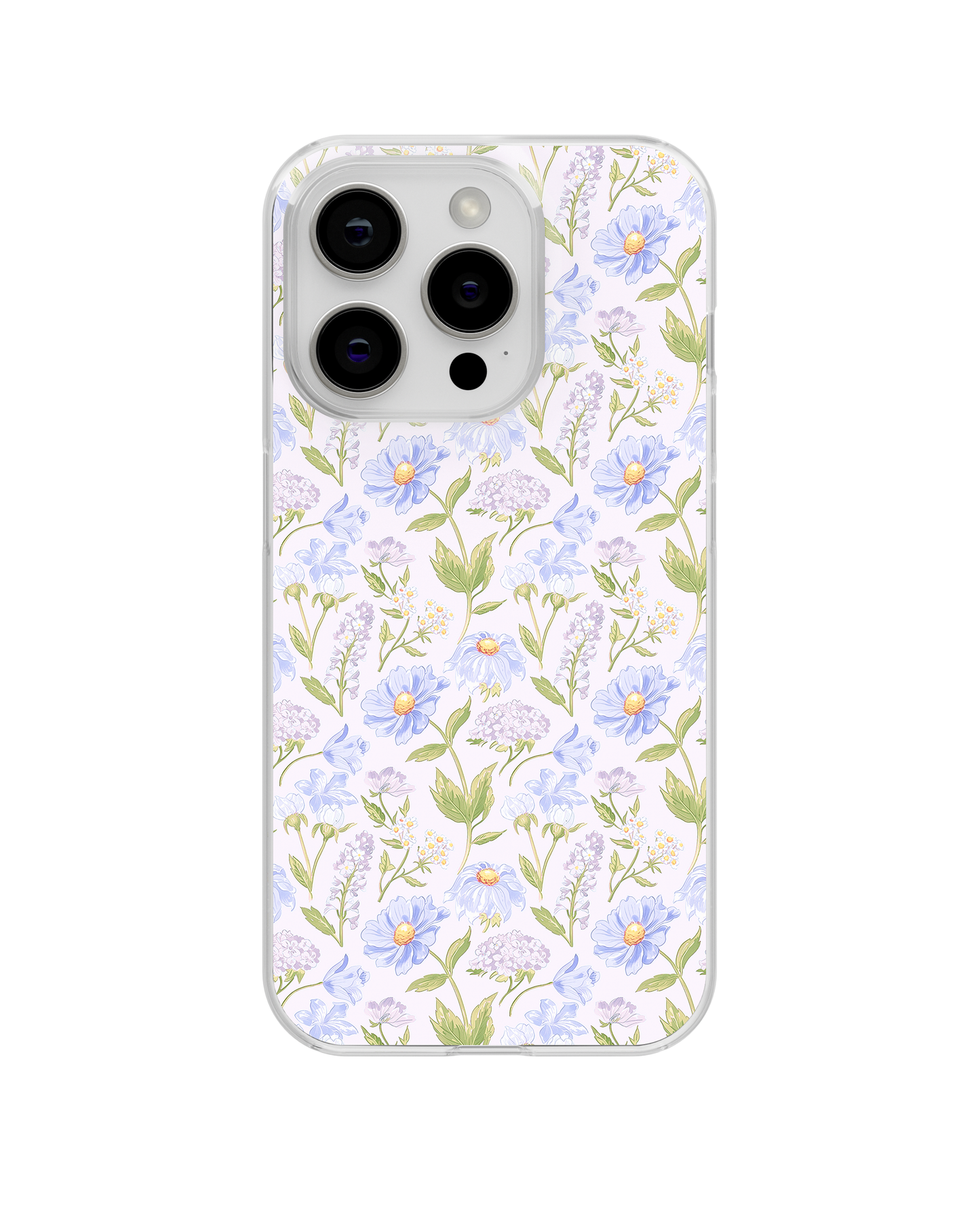 Powder Blue Heirloom Bloom Clear Case Insert