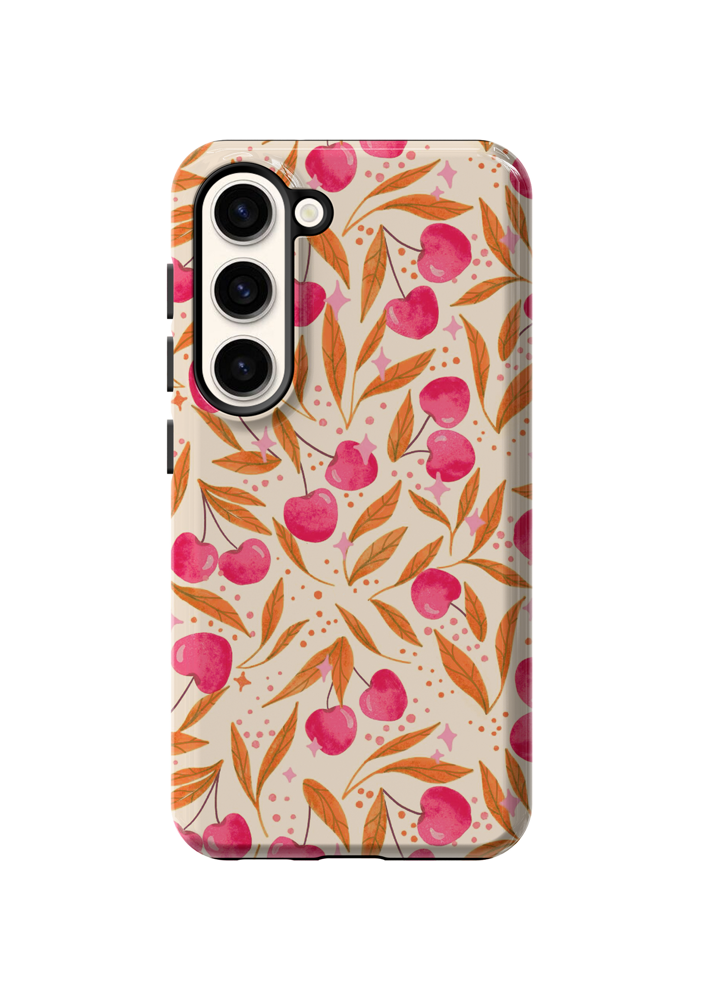 Persimmon Cherry Charm Phone Case