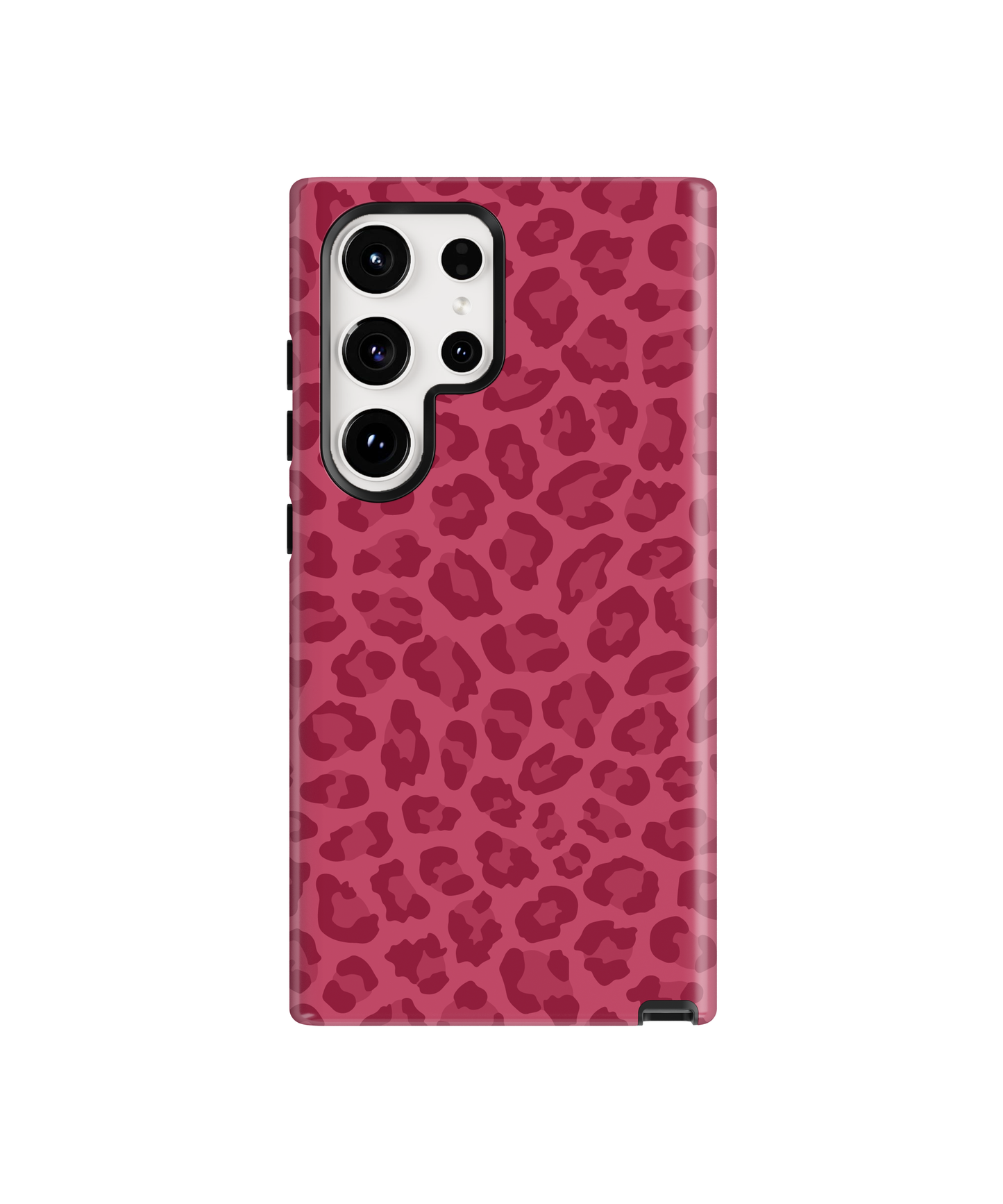 Black Cherry Leopard Phone Case