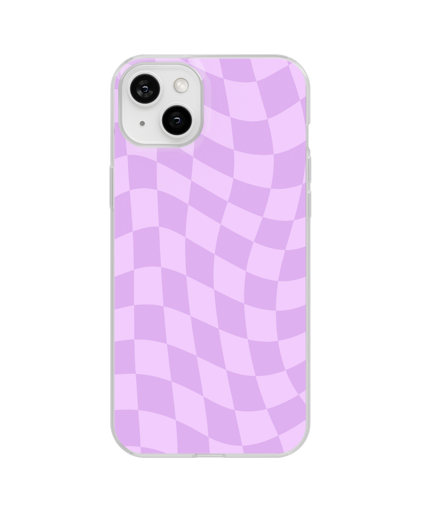 Lilac Wavy Checkers Clear Case Insert