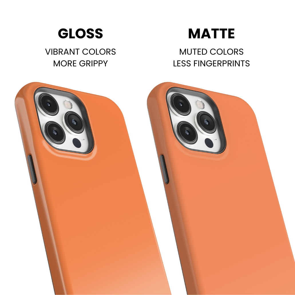 Tangerine Solids Phone Case