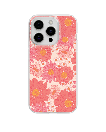 Pink Summer Blooms Clear Case Insert