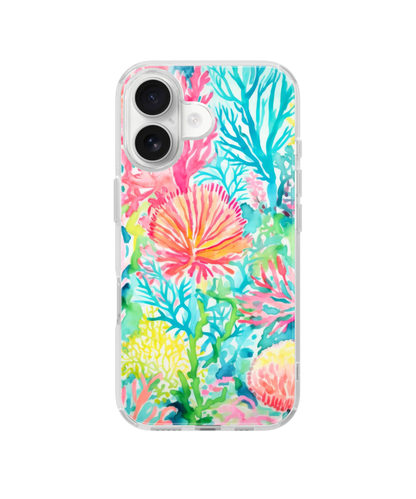 Watercolor Coral Clear Case Insert