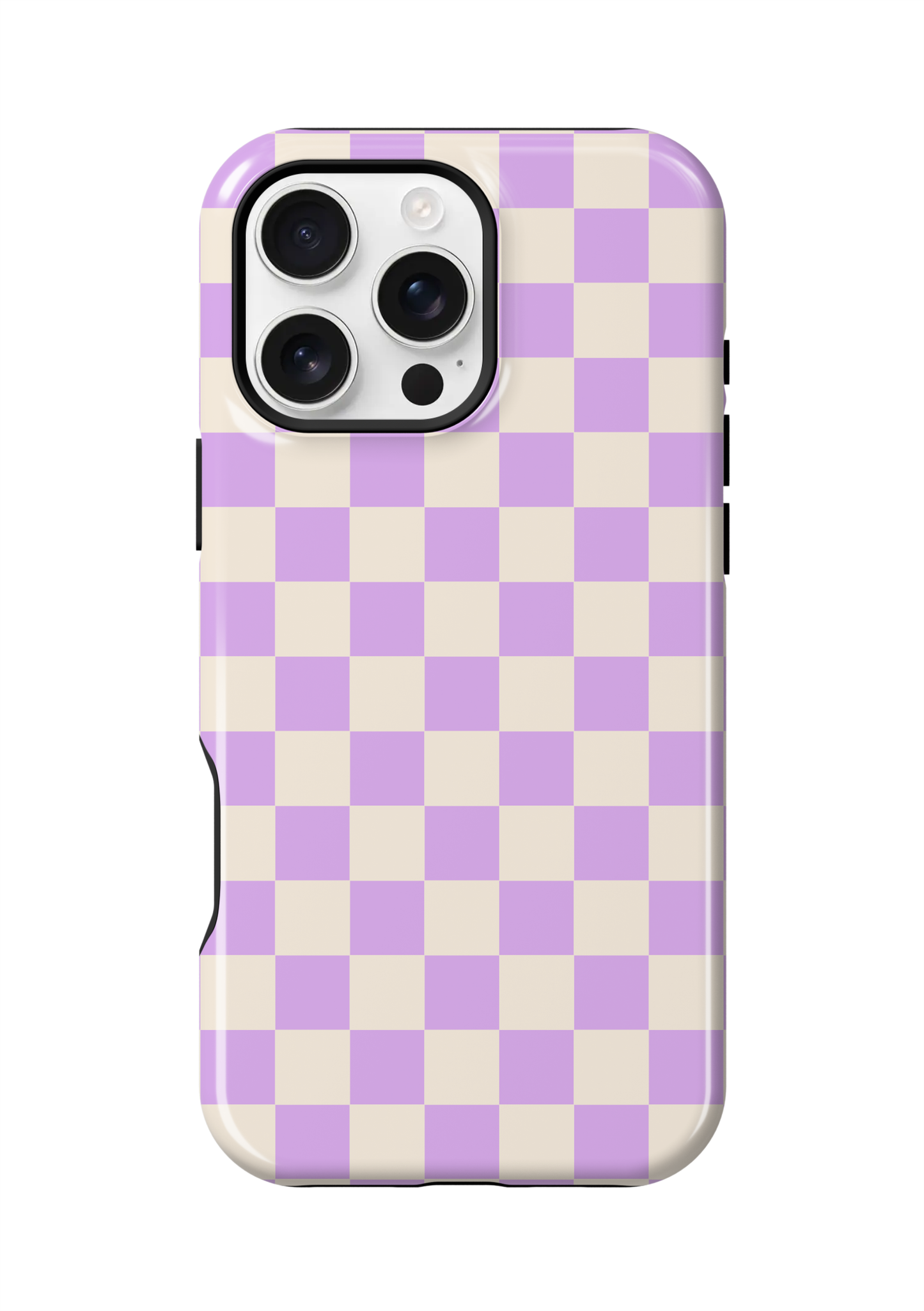 Lilac Checkers II Phone Case