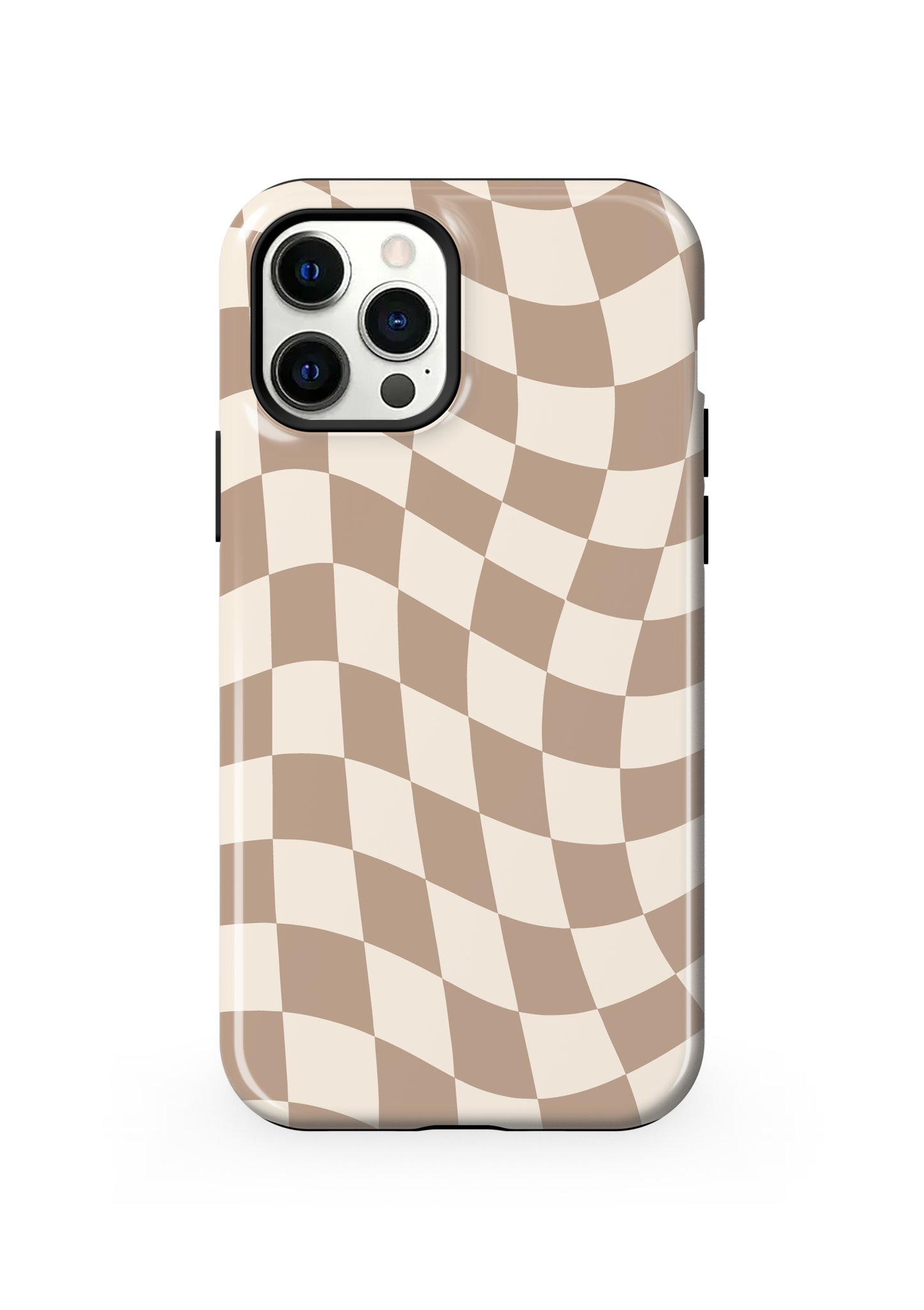 Chestnut Wavy Checkers II Phone Case