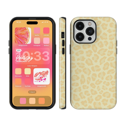 Banana Whispers Leopard Phone Case