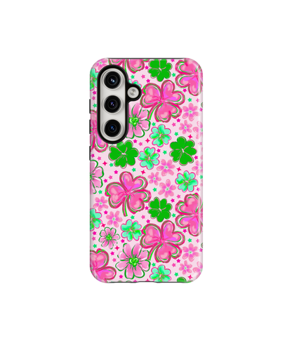 Pink Four-Leaf Frenzy Phone Case