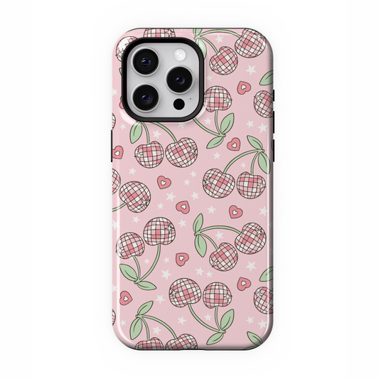 Pastel Disco Cherries iPhone Case