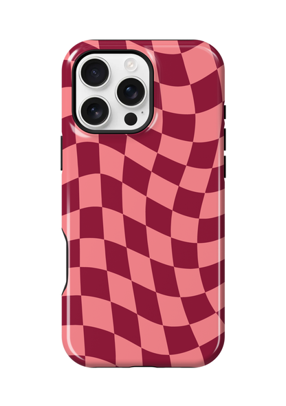 Love Wavy Checkers Phone Case