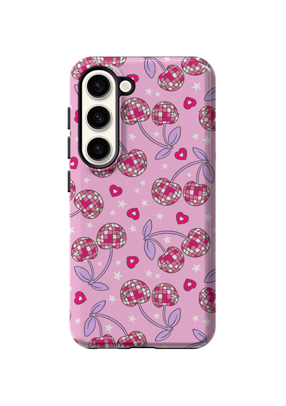 Pink & Purple Disco Cherries Phone Case