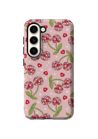 Pink & Red Disco Cherries Phone Case