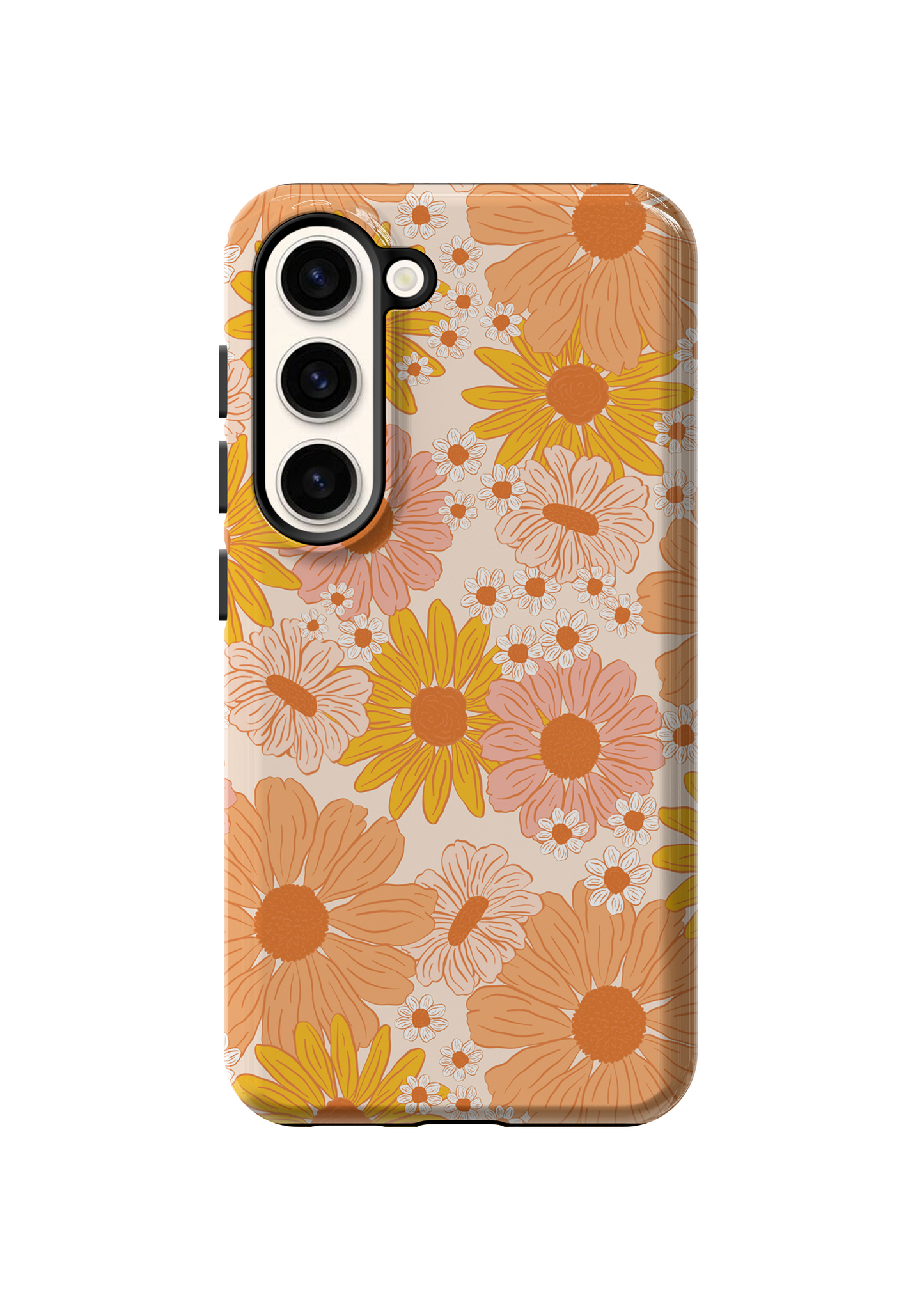 Orange Summer Blooms Phone Case