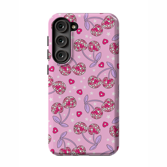 Pink & Purple Disco Cherries Galaxy Case