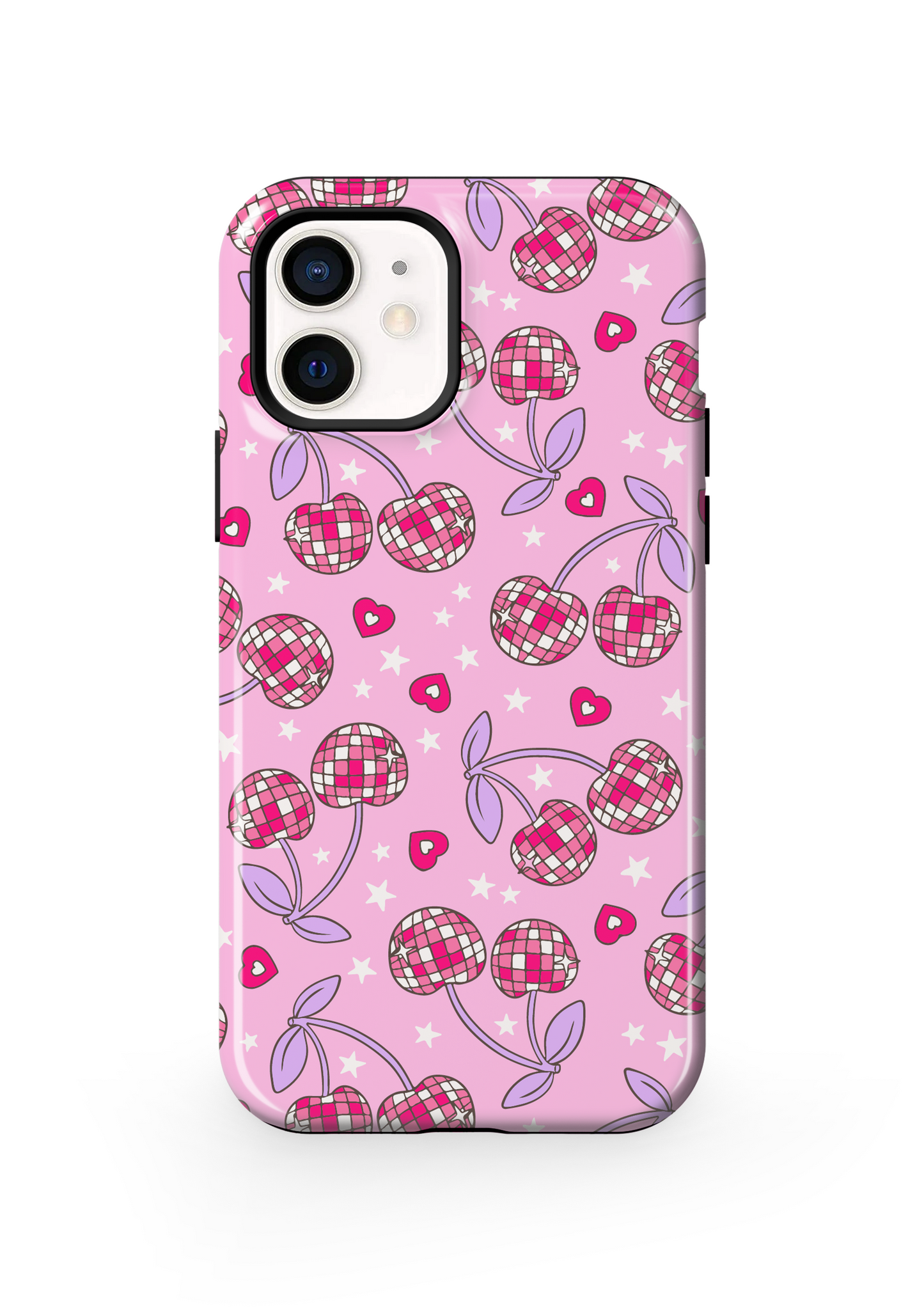 Pink & Purple Disco Cherries Phone Case