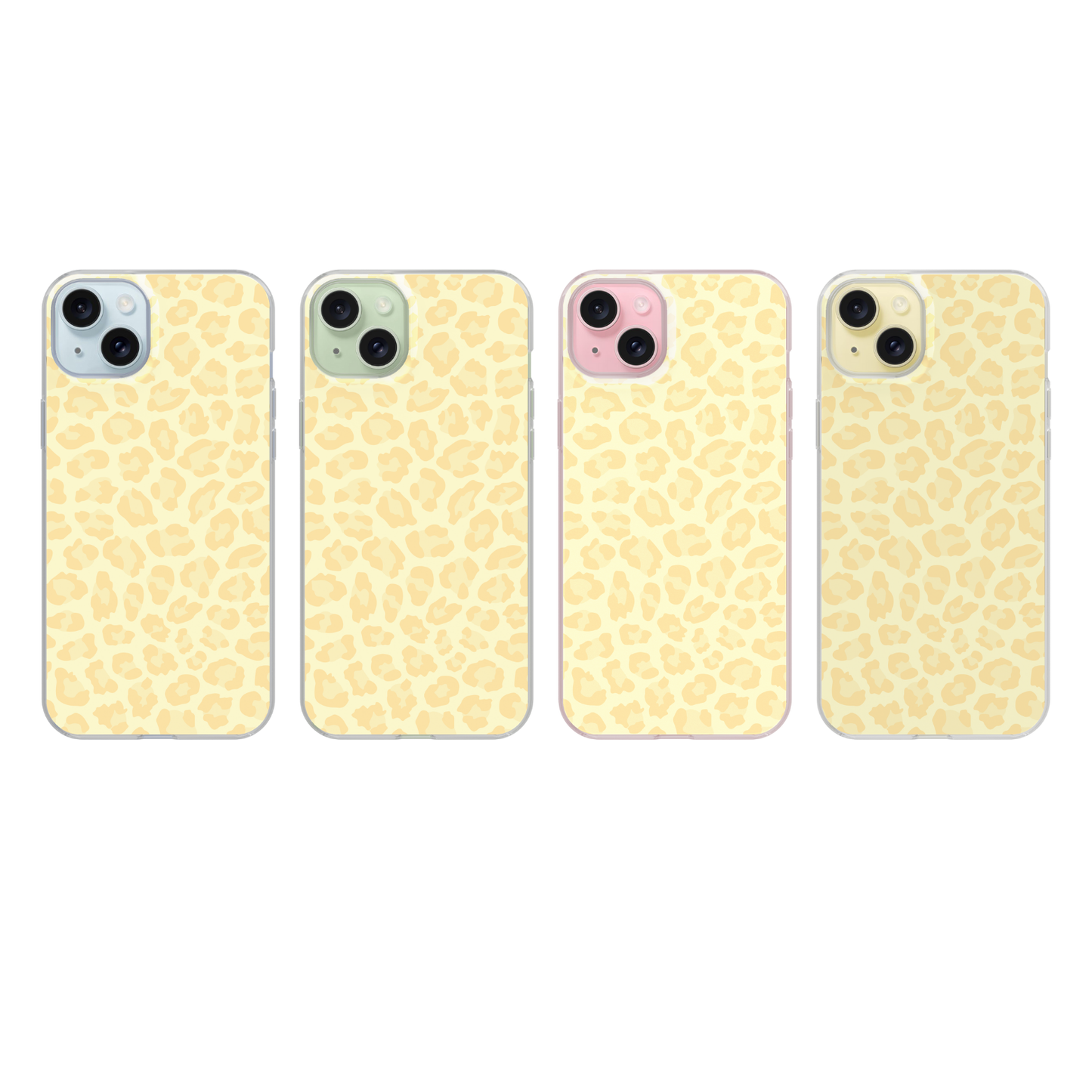 Banana Whispers Leopard Clear Case Insert