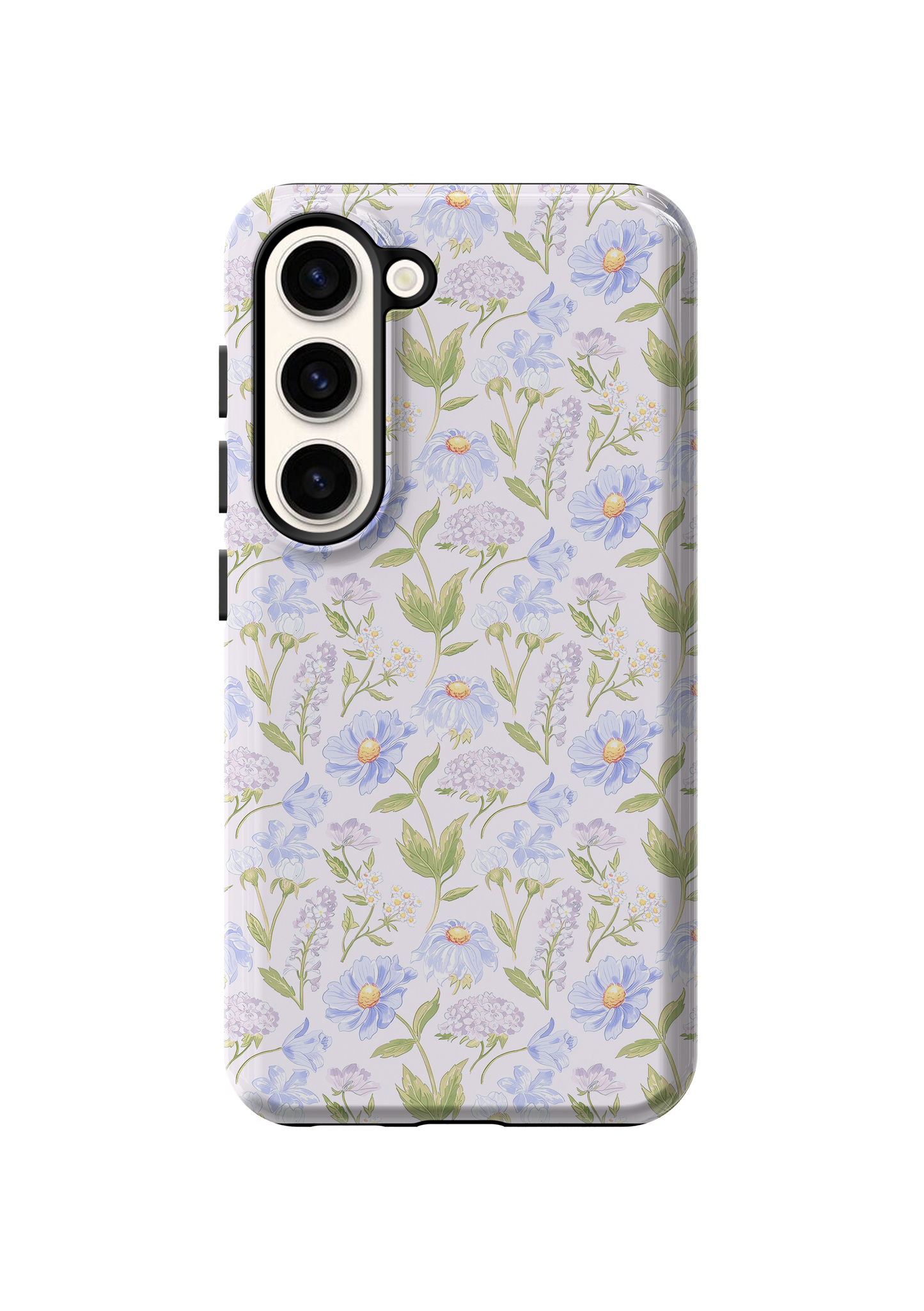 Powder Blue Heirloom Blooms Phone Case