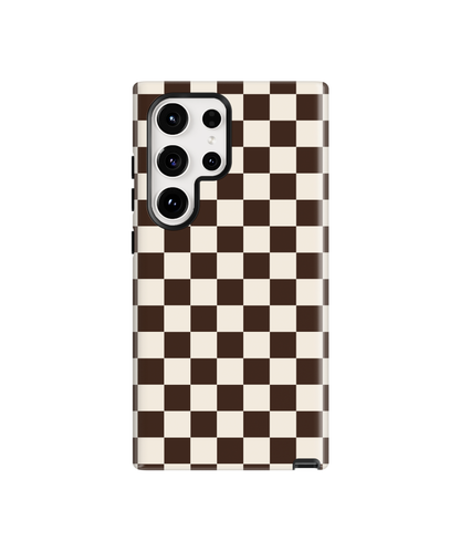 Espresso Checkers II Phone Case