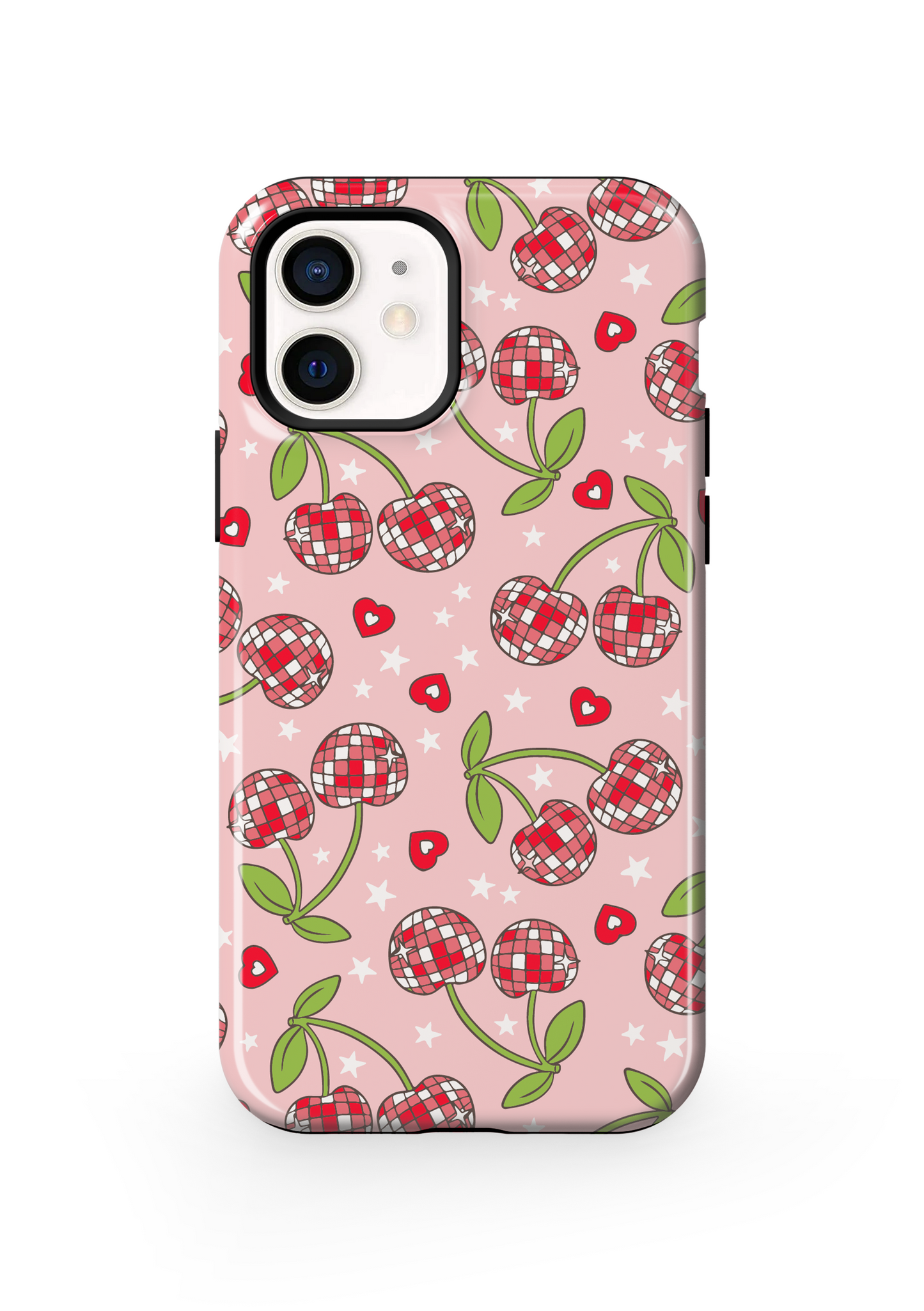 Pink & Red Disco Cherries Phone Case