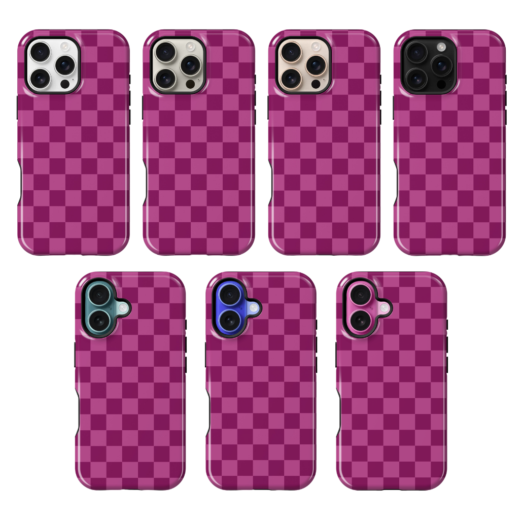 Velvet Checkers Phone Case